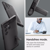 Spigen Tough Armor viedtālruņa apvalks Samsung Galaxy S23 Ultra - melns