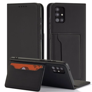 Magnētiskais karšu apvalks Xiaomi Redmi Note 11 maciņš karšu turētājs melns
