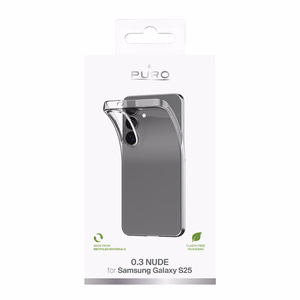 Guess Silikona viedtālruņa apvalks Puro 03 Nude Samsung Galaxy S25 - caurspīdīgs