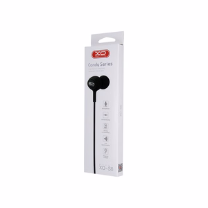 XO vadu austiņas S6 jack 3,5mm, melnas