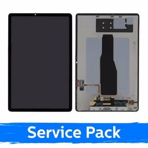 LCD ekrāns saderīgs Samsung X406 / X400 Tab S10 Lite melns ar rāmi (Service Pack)