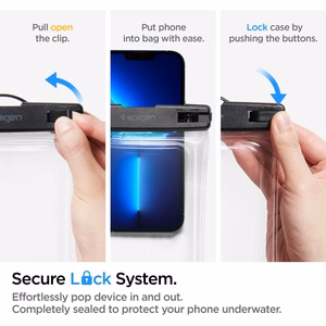 Viedtālruņa apvalks Spigen Aqua Shield A610 - IPX8 ūdensizturīgs - plūdošs caurspīdīgs