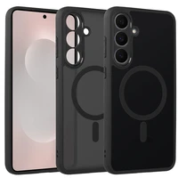 Pilnīgi matēts magnētiskais viedtālruņa apvalks Samsung Galaxy S25 FE melns