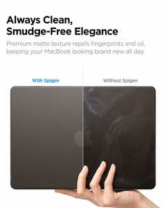 Spigen AirSkin aizsargapvalks MacBook Air 13" 2023 / 2024 / 2025 / 2026 – daļēji caurspīdīgs