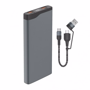 Внешний аккумулятор VoltHub Pro 10000mAh 22.5W с быстрой зарядкой, PD gunmetal *Select Edition*