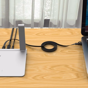Orico PUG-C6B CAT6 1000Mbps RJ45 Ethernet tīkla kabelis, plakans LAN, 3m - melns