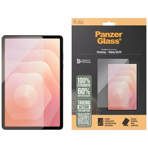 PanzerGlass Ultra-Wide Fit rūdītais aizsargstikls Samsung Galaxy Tab S11 – caurspīdīgs