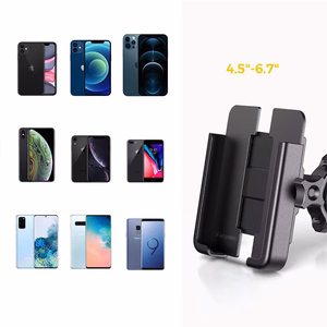 Wozinsky metal bicycle phone turētājs, scooters melns (WBHBK3)