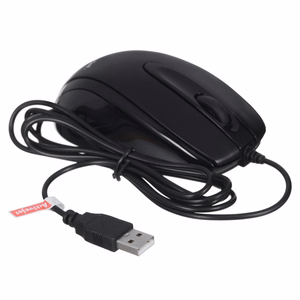 Activejet AMY-083 vadu USB pele (optiskā; 1000 DPI; melna)