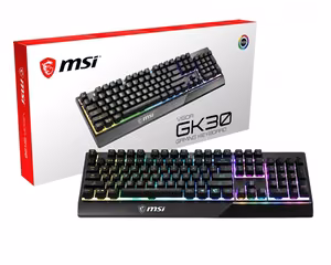 KEYBOARD GAMING BLACK ENG/VIGOR GK30 US MSI