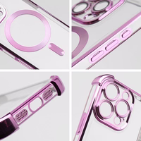 Viedtālruņa apvalks (m) ANTISHOCK ELECTRO IPHONE 16 Plus - rozā (m) saderīgs ar MagSafe