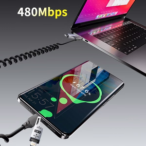 Dudao L20 Pro 4-in-1 USB-A / USB-C - Lightning / USB-C Cable - Black