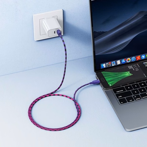 Kabelis USB A uz Micro USB Hoco 2,4A 1 m X116 gradienta violeta