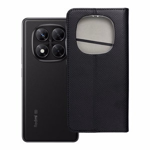 SMART CASE grāmatas tipa viedtālruņa apvalks XIAOMI Redmi Note 14 PRO 5G / 14 PRO PLUS 5G melns