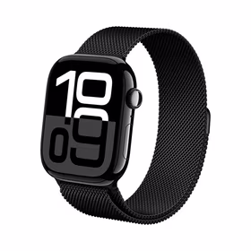 Crong Milano Steel - Stainless Steel siksniņa Apple Watch 38/40/41/42 mm (melns)