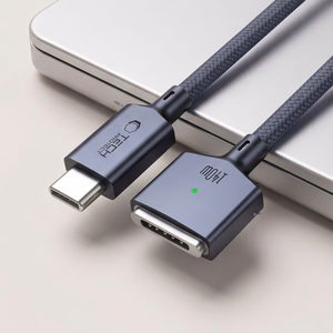 Tech-Protect MMC01 Ultraboost USB-C / MagSafe 3 140W 300cm kabelis, paredzēts MacBook, tumši zils