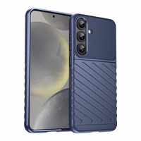 Pērkona apvalks Samsung Galaxy S25+ silikona bruņu vāks - zils