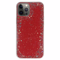 Caurspīdīgs viedtālruņa apvalks Iphone 12 Pro Max Sarkans