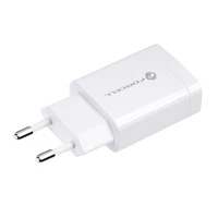 FORCELL F-ENERGY TFK-TC-1099 ceļojumu lādētājs USB A QC3.0 2,4A 18W balts