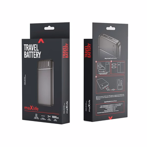 Maxlife portatīvais lādētājs MXPB-01 10000 mAh melns