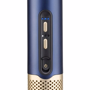 BaByliss AS6550E – 1500 W joniskā karstā gaisa matu veidošanas suka, 3 temperatūras līmeņi, zila / zelta