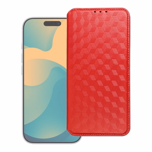 Atlokāmais maciņš Xiaomi 17 ULTRA Cubic Book, sarkans