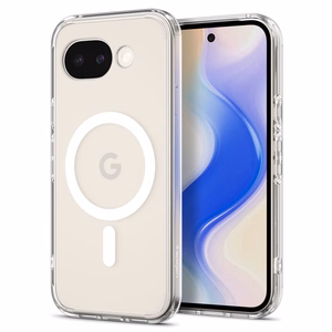 SPIGEN ULTRA HIBRĪDA MAGSAFE GOOGLE PIXEL 10A CAURSPĪDĪGS/BALTS