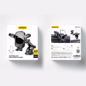 Dudao F5PRO+ auto turētājs ar piesūcekni - melns
