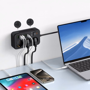 TECH-PROTECT PC3X6 PAGARINĀTĀJS 3 USB & 3 TYPE-C & 3 LIGZDU 200CM MELNS