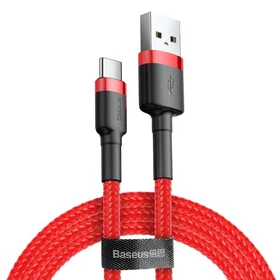 Baseus Cafule kabelis USB-C 2A 2m (sarkans)