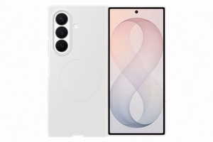 Samsung Galaxy Z Fold8 Ultra silikona magnētiskais vāciņš ar 2 pretatspīduma plēvēm, krēmkrāsas