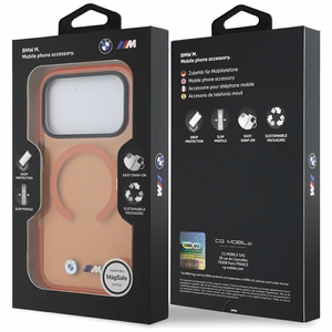 BMW M IML Metal Logos MagSafe чехол для iPhone 17 Pro Pro Orange