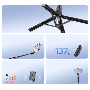 Selfiju nūja Orico SPV100 mini statīvs Bluetooth 360 grādu rotācija - melna