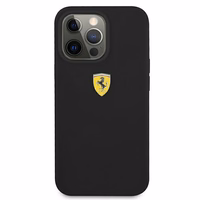 Ferrari FESSIHCP13LBK iPhone 13 Pro / 13 6.1" melns/melns cietais viedtālruņa apvalks silikona