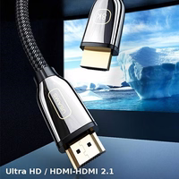 USAMS Kabelis HDMI - HDMI 3m Ultra HD U67 2.1 8K melns SJ498HD01 (US-SJ498)