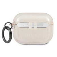 Karl Lagerfeld Spīguļu Karla Galvas Apvalks AirPods Pro - zelta