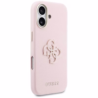 GUESS korpuss priekš IPHONE 17 GUHCP17S5PS4RGGP (PU FW Resin Logo) rozā krāsā