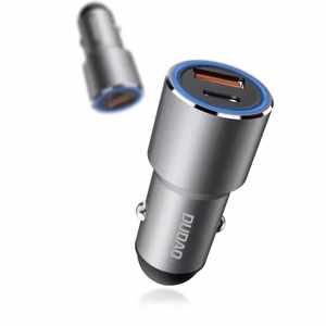 Dudao automašīnas lādētājs USB / USB Type C Power Delivery Quick Charge 22.5 W - pelēks (R4PQ)