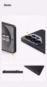 Benks Magnetic Armor Pro Kevlar maciņš metāla rāmis 600D G050 priekš Samsung Galaxy S26 Ultra melns