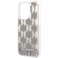 Karl Lagerfeld KLHCP14XLMNMS iPhone 14 Pro Max 6.7 "cietais apvalks sudraba / sudraba Šķidrs Mirdzums Monogramma
