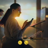 Wozinsky WRS-CPY75DSS alumīnija klēpjdatora un planšetdatora statīvs + bezmaksas viedtālruņa statīvs - sudraba