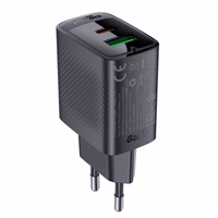 Acefast A78 lādētājs GaN USB-A / USB-C PD 20W - melns