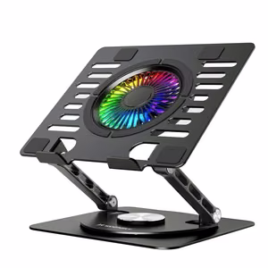 Wozinsky WDCX-X16-AS CoolBase RGB 360° Dzesēšanas Statīvs Klēpjdatoram un Planšetdatoram - Melns