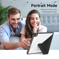 DUX DUCIS planšetdatora apvalks MAGI (m) ar zīmuli uzglabāšanas vietu iPad Air 11" (2024/2025)/iPad Air 4/5 10.9" - melns (m)