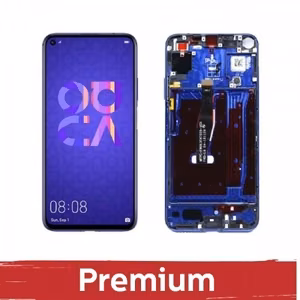 LCD displejs saderīgs ar Huawei Nova 5T / Honor 20 ar rāmi / safīra zils / OEM