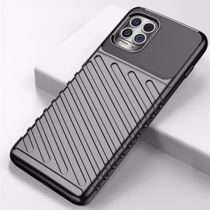 Thunder apvalks elastīgs izturīgs aizsargvāks TPU apvalks Motorola Moto G100 / Edge S melns