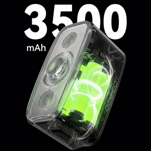 Rockbros QC1200 priekšējais velosipēda lukturis, 1200lm, USB-C – krāsa: balta
