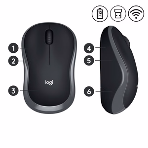 Logitech M185 pele RF bezvadu optiskā.