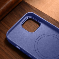 iCarer ādas apvalks iPhone 14 Gaiši violets (WMI14220705-LP) (MagSafe saderīgs)