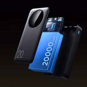 Portatīvais lādētājs Joyroom JR-PBF14 2.4A LED 20000mAh (melns)